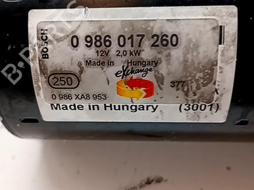 Starter MERCEDES-BENZ E-CLASS (W211) E 270 CDI (211.016) | BP30477680M8