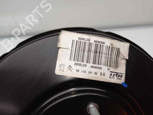 Used Servo brake PEUGEOT 208 I (CA_, CC_) 1.6 BlueHDi 100 (100 hp) 23384584