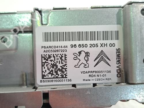 Radio PEUGEOT 308 SW I (4E_, 4H_) 1.6 HDi | BP26492079E6 