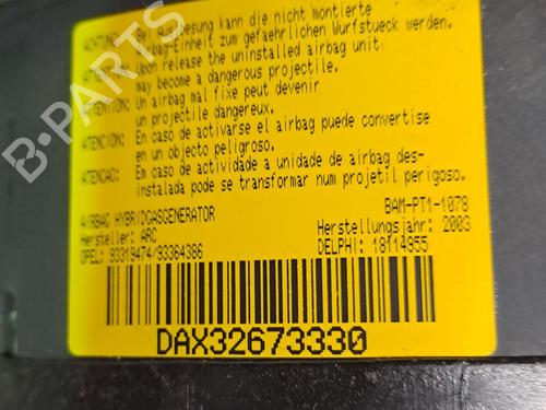 Driver airbag OPEL MERIVA A MPV (X03) 1.7 CDTI (E75) | BP25915397C9 