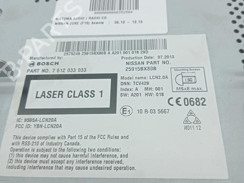 Radio NISSAN JUKE (F15) 1.6 | BP23345802E6 