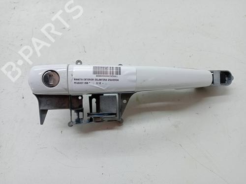 Used Front left exterior door handle PEUGEOT 208 I (CA_, CC_) 1.6 HDi (92 hp) 23352419