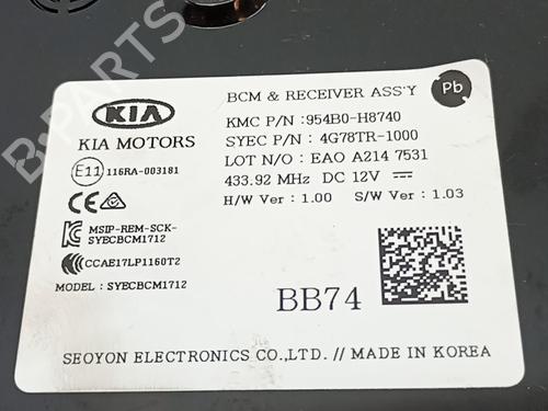 Electronic module KIA STONIC (YB) 1.0 T-GDi | BP39401369M83 - Image 3