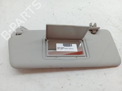 Used Left sun visor RENAULT MEGANE III Hatchback (BZ0/1_, B3_) 1.5 dCi (BZ1G, BZ1W, BZ0R) (95 hp) 23350587
