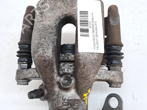 Used Right rear brake caliper PEUGEOT 208 I (CA_, CC_) 1.6 HDi (92 hp) 23975056