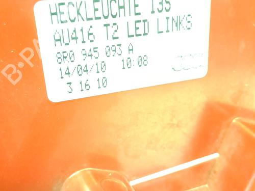 Left taillight AUDI Q5 (8RB) 2.0 TDI quattro | BP27858485C34 