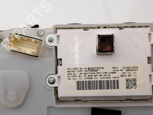 Used Instrument cluster PEUGEOT 208 I (CA_, CC_) 1.6 HDi (92 hp) 23936556