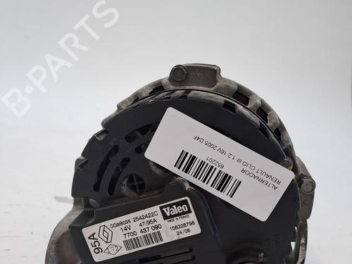 Generator RENAULT CLIO II (BB_, CB_) 1.2 16V (BB05, BB0W, BB11, BB27, BB2T, BB2U, BB2V, CB05,... | BP25809360M7 