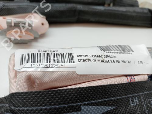 Høyre sete kollisjonspute CITROËN C5 III (RD_) 1.6 HDi 110 (RD9HZC) | BP23349986C14 