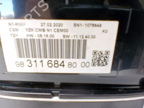 Instrument cluster CITROËN JUMPY III Van (V_) 2.0 BlueHDi 120 | BP35721786C47 - Image 2