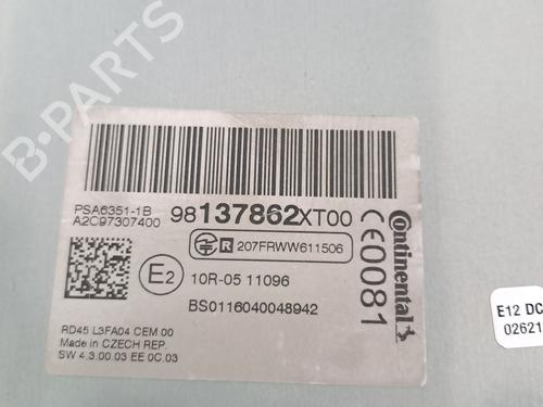 Radio PEUGEOT 3008 I MPV (0U_) 1.6 BlueHDi 120 | BP25998943E6 