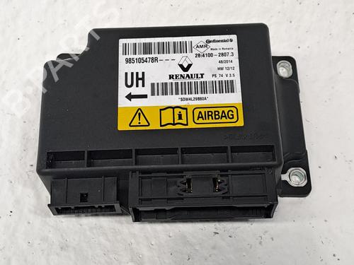 Kollisjonspute styreenhet RENAULT MEGANE III Hatchback (BZ0/1_, B3_) 1.2 TCe (BZ2B, BZ11) (116 hp) 27463379