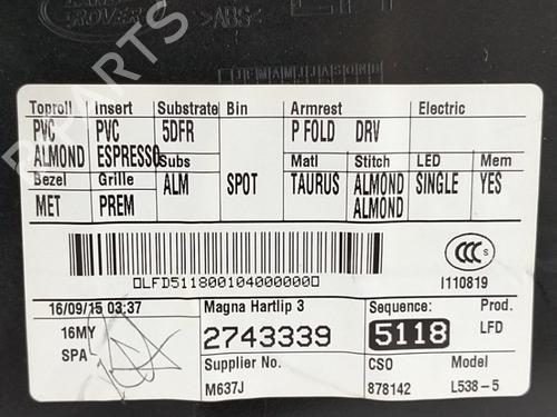 Front left panel LAND ROVER RANGE ROVER EVOQUE (L538) 2.0 D 4x4 | BP39555758C58 - Image 3