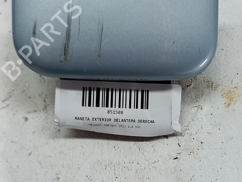 Used Front right exterior door handle Front right exterior door handle PEUGEOT PARTNER Box Body/MPV (5_, G_) 2.0 HDi (90 hp) 33765184 33765184