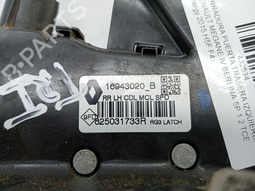 Rear left lock RENAULT MEGANE IV Hatchback (B9A/M/N_) 1.2 TCe 130 (B9MR) | BP23353953C100 