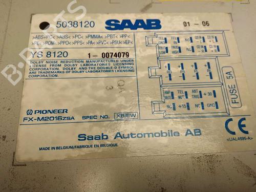 Bilradio SAAB 9-5 Estate (YS3E) 2.3 Turbo | BP23874093E6 