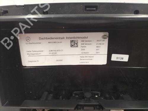 Interior roof light MERCEDES-BENZ SPRINTER 3,5-t Van (B907, B910) 315 CDI RWD (907.631, 907.633, 907.635, 907.637) | BP22846314I8