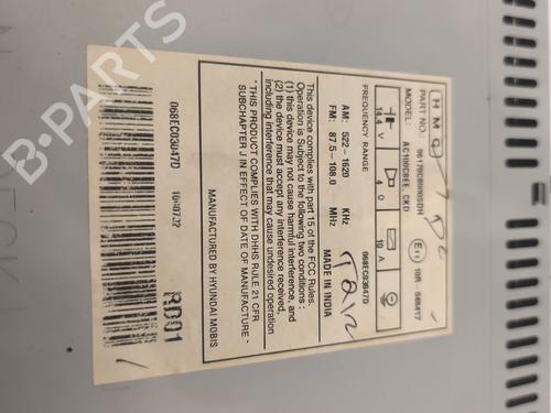 Used Radio Radio HYUNDAI i20 II (GB, IB) 1.1 CRDi (75 hp) 24987528 24987528