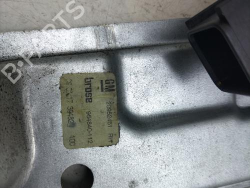 Used Rear right window mechanism Rear right window mechanism OPEL INSIGNIA A Sports Tourer (G09) 2.0 CDTI (35) (170 hp) 31081471 31081471