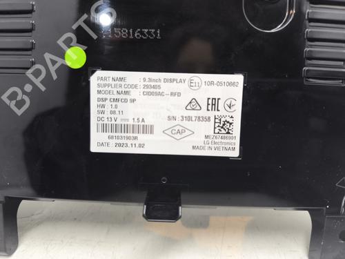 Pantalla multifuncion RENAULT MEGANE IV Hatchback (B9A/M/N_) 1.5 Blue dCi 115 (B9A6) | BP30867812C48