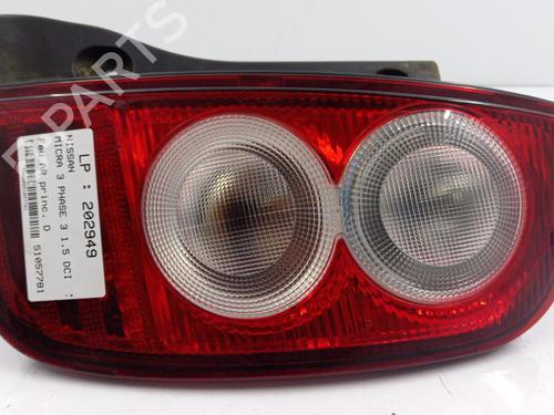 Used Right taillight NISSAN MICRA III (K12) 1.5 dCi (86 hp) 22816466