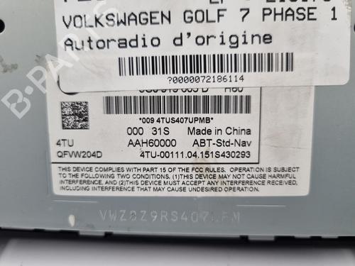 Radio VW GOLF VII (5G1, BQ1, BE1, BE2) 1.6 TDI | BP22827185E6