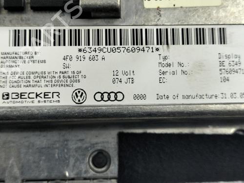 display-monitor-audi-a6-c6-4f2-30-tdi-quattro-4f0919603a-2004-2005-2006-2007-2008-2009-2010-2011-22820131 main image