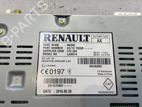Bilradio RENAULT MEGANE IV Hatchback (B9A/M/N_) 1.2 TCe 100 (B9MS) | BP29438683E6 