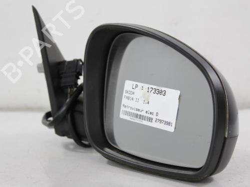 Used Right mirror SKODA FABIA II (542) 1.4 TDI (80 hp) 22813618