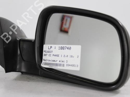 Used Right mirror PEUGEOT 307 CC (3B) 2.0 16V (136 hp) 22814027