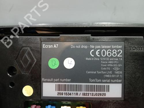 Display monitor RENAULT MEGANE III Grandtour (KZ0/1) 1.6 dCi (KZ00, KZ12, KZ13) | BP29466541C48 