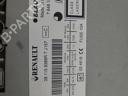 Used Radio Radio RENAULT MEGANE III Hatchback (BZ0/1_, B3_) 1.5 dCi (106 hp) 22822547 22822547