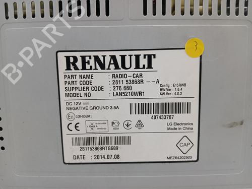 Display monitor RENAULT CLIO IV (BH_) 1.5 dCi 75 | BP29516007C48 