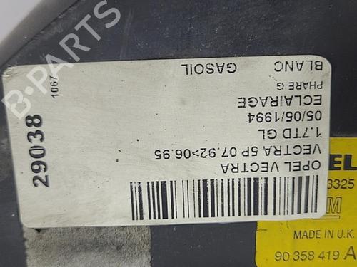 Left headlight OPEL VECTRA A Hatchback (J89) 1.7 TD (F68, M68) | BP22821689C28 