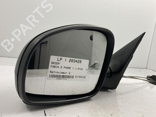 Used Left mirror SKODA FABIA II (542) 1.4 TDI (80 hp) 22816650