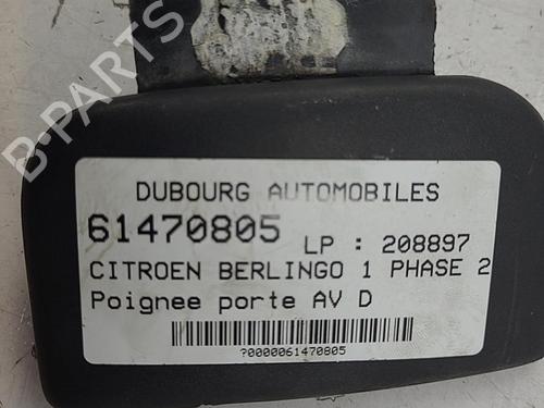 Front right exterior door handle CITROËN BERLINGO / BERLINGO FIRST MPV (MF_, GJK_, GFK_) 1.6 HDI 75 (MF9HW, GJ9HWC, GF9HWC, GN9HWC) | BP22821979C129 