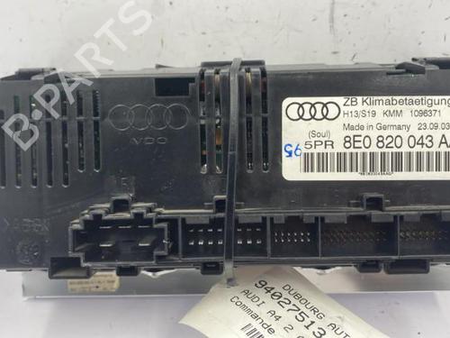 Klimabedienteil AUDI A4 B6 Avant (8E5) 1.9 TDI | BP22842841I5 