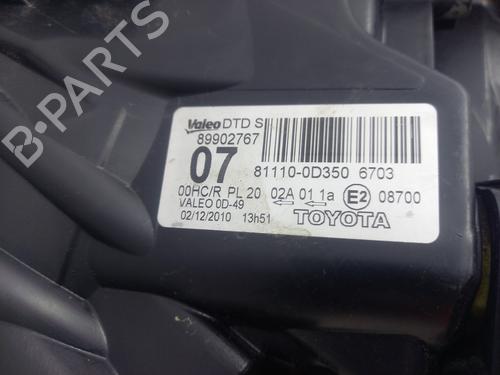 Used Right headlight Right headlight TOYOTA YARIS (_P13_) [2010-2020] 33737320 33737320