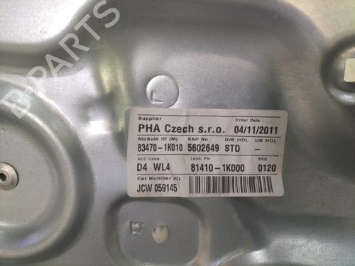 Rudehejsemekanisme venstre bagtil HYUNDAI ix20 (JC) 1.4 CRDi | BP30726865C24 