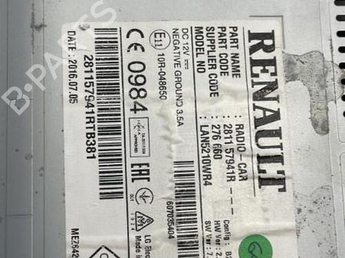 Radio RENAULT CLIO IV (BH_) 1.5 dCi 75 | BP22834734E6