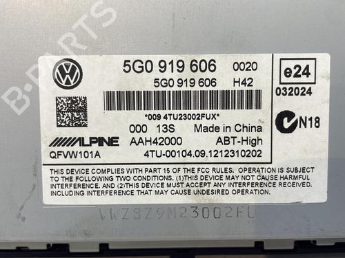 Radio VW GOLF VII (5G1, BQ1, BE1, BE2) 2.0 TDI | BP32338919E6