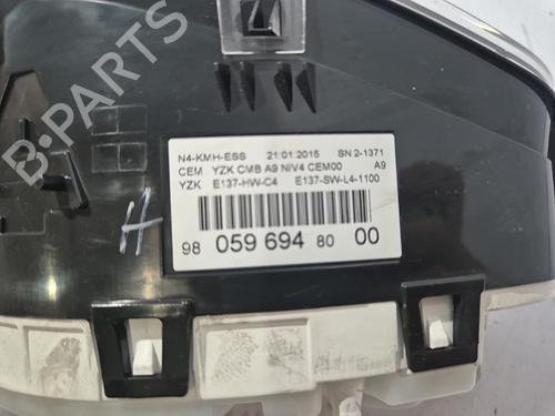 Used Instrument cluster Instrument cluster PEUGEOT 2008 I (CU_) 1.2 VTi (82 hp) 22837955 22837955