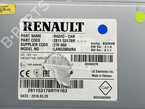 Display monitor DACIA DUSTER (HM_) 1.2 TCe 125 (HMMA) | BP30162526C48
