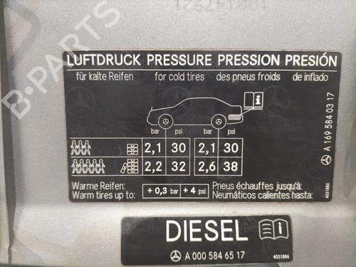 Fuel flap MERCEDES-BENZ A-CLASS (W169) A 180 CDI (169.007, 169.307) | BP23130142C131 