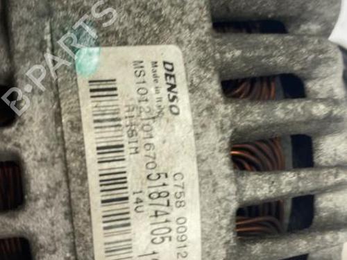 Used Alternator Alternator FIAT PUNTO (199_) 0.9 Twinair Turbo (86 hp) 22840058 22840058