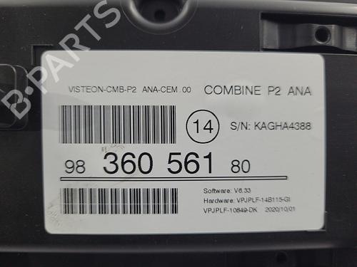 Instrument cluster PEUGEOT 208 II (UB_, UP_, UW_, UJ_) 1.2 PureTech 75 | BP22824652C47 