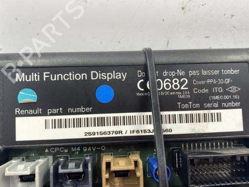 Multifunctionele display RENAULT ZOE (BFM_) ZOE (88 hp) 22842628