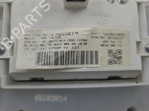 Used Instrument cluster PEUGEOT 208 I (CA_, CC_) 1.4 HDi (68 hp) 22824129