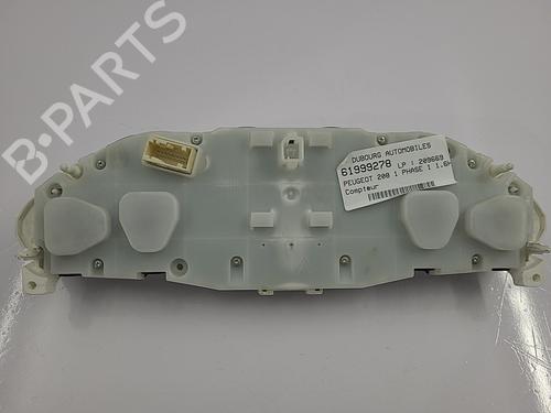Used Instrument cluster PEUGEOT 208 I (CA_, CC_) 1.6 HDi (92 hp) 22822220