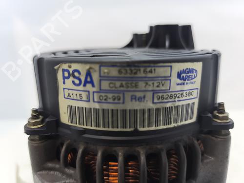 Used Alternator Alternator PEUGEOT 106 I (1A, 1C) 1.4 D (50 hp) 28963379 28963379